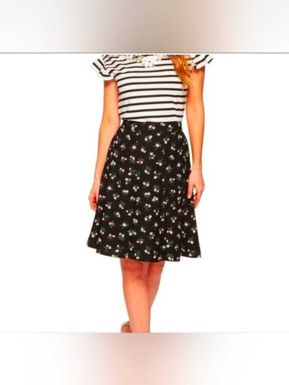 New Kate Spade Flora Crepe Skirt. Size 6